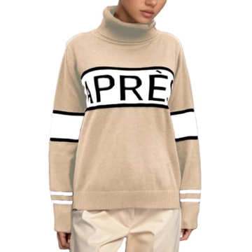 Chic and Cozy ALPSWARE Women Turtleneck Sweater