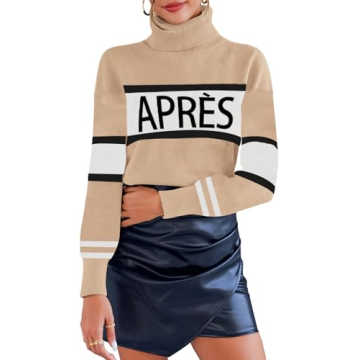Chic and Cozy ALPSWARE Women Turtleneck Sweater