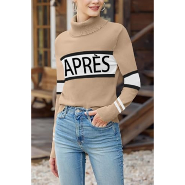 Chic and Cozy ALPSWARE Women Turtleneck Sweater