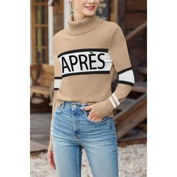 Chic and Cozy ALPSWARE Women Turtleneck Sweater
