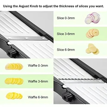 VEKAYA Adjustable Mandoline Slicer for Easy Food Prep