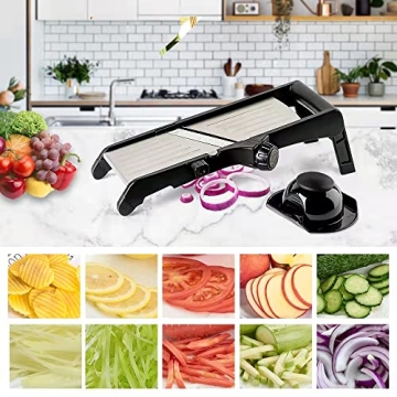 VEKAYA Adjustable Mandoline Slicer for Easy Food Prep