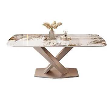 LITFAD Modern 7-Piece Dining Table Set for Home