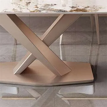 LITFAD Modern 7-Piece Dining Table Set for Home