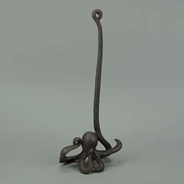 Whimsical 18-Inch Octopus Paper Towel Holder for Kitchens