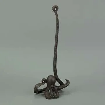 Whimsical 18-Inch Octopus Paper Towel Holder for Kitchens
