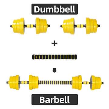 Nice C Weights, Dumbbell Set, Kettlebells, Adjustable Dumbbells, Barbell Weight Set, 20-40-50-70LB 3...
