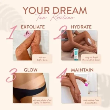 MineTan Medium Dark Spray Tan Solution for Glowing Skin