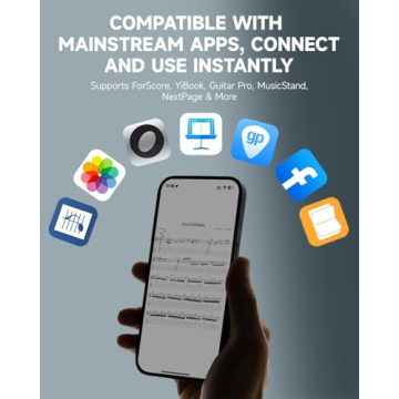 Donner Wireless Bluetooth Page Turner Pedal for iPads and Tablets