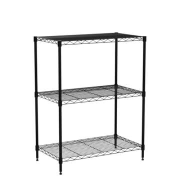NChanmar 5-Tier Wire Shelving Unit Storage Shelves with Wheels Metal Shelves 60"x30"x14 Heavy Duty Metal Storage Rack NSF Height Adjustable for Home Kitchen Bathroom Garage Pantry Organization…