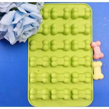 GELIFATLE Puppy Dog Paw and Bone Silicone Molds Silicone Trays, Non-Stick Food Grade Silicone Molds for Chocolate, Candy, Jelly, Ice Cube, Dog Treats, Cupcake Baking Mould, Muffin pan