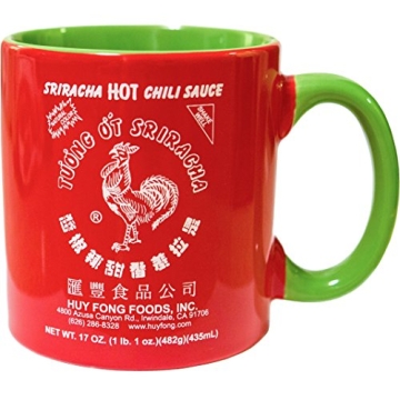 Sriracha Hot Chili Sauce Ceramic Mug, 19oz for Enthusiasts