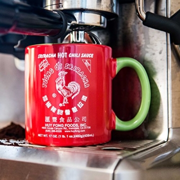 Sriracha Hot Chili Sauce Ceramic Mug, 19oz for Enthusiasts