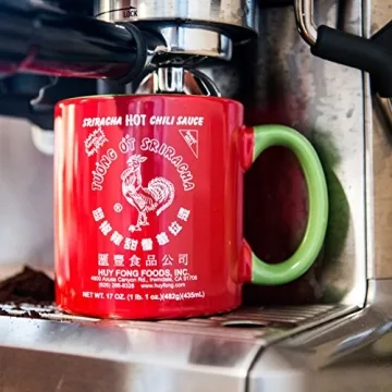 Sriracha Hot Chili Sauce Ceramic Mug, 19oz for Enthusiasts