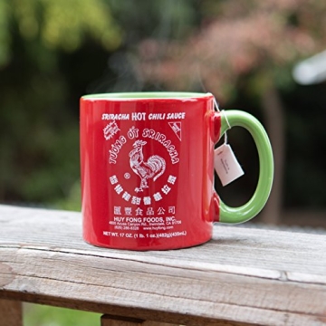 Sriracha Hot Chili Sauce Ceramic Mug, 19oz for Enthusiasts