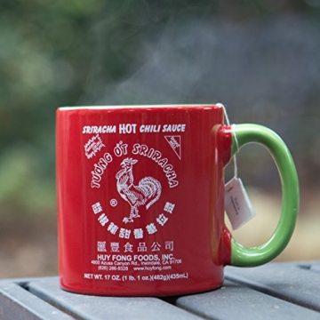 Sriracha Hot Chili Sauce Ceramic Mug, 19oz for Enthusiasts