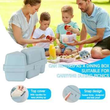 HIBILDER 6 in 1 Onigiri Mold Triangle Sushi Mold Once Quickly Make 6pcs Sushi - Multifunctional Rice Ball Mold for Making and Storing Sushi