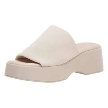 Minshluu Womens Platform Wedge SIides Sandal Open Toe Slip on Lightweight Wedges Sandals