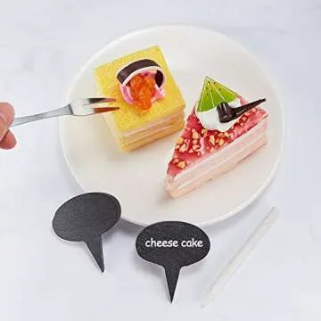 16 Chic Slate Cheese Markers for Charcuterie Boards