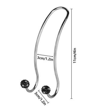 SAVORI Auto Hooks Bling Car Hangers Organizer Seat Headrest Hooks Strong and Durable Backseat Hanger...