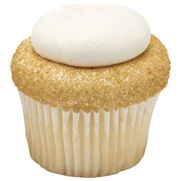 DecoPac Sanding Sugar | Sparkling Gold Edible Sugar Sprinkles | 33oz | Edible Sanding Sugar in Handheld Container | Made In USA | Sugar Sprinkle Mix For Cakes, Cupcakes, Cookies, Extra Large Pack | 33 Ounce - Sparkling Gold