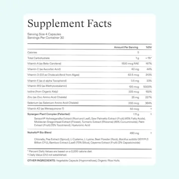 Nutrafol Women's Vegan Hair Growth Supplements for Thicker Hair