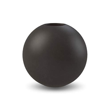 Cooee Design 20cm Matte Black Ball Vase for Your Home