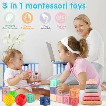 Montessori Baby Toys Set for 0-3 Years: Fun Learning