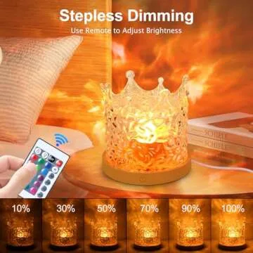 2 Packs Aurora Glow Lamp,Corded Ocean Wave Projector with 16 Colors and Dynamic Ripple Effect for Living Room Bedroom Decor (Cube & Crown)