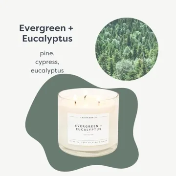 Calyan Wax Soy Candle - Evergreen Eucalyptus 3 Wick