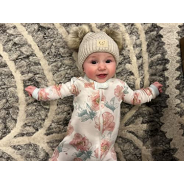 Funky Junque Double Pom Pom Infant Beanie - Adorable Warmth