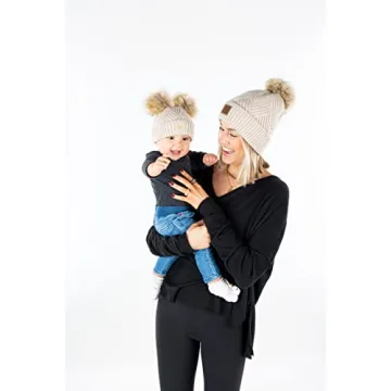 Funky Junque Double Pom Pom Infant Beanie - Adorable Warmth