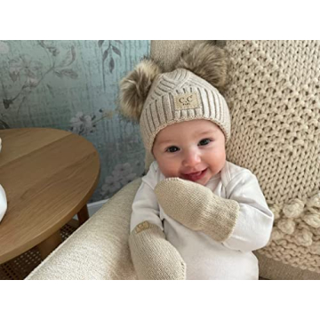 Funky Junque Double Pom Pom Infant Beanie - Adorable Warmth