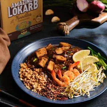 AMAZING LOKARB Fettuccine - Low Carb Konjac Pasta - Odor Free Shirataki - Zero Net Carbs and Low in Calories - Pre-Cooked and Ready-To-Eat - Ideal for Gluten-Free, Vegan & Keto Diet - 6 Pack