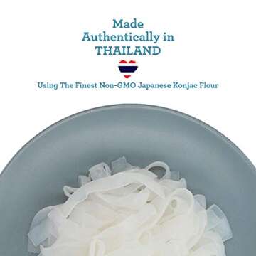 AMAZING LOKARB Fettuccine - Low Carb Konjac Pasta - Odor Free Shirataki - Zero Net Carbs and Low in Calories - Pre-Cooked and Ready-To-Eat - Ideal for Gluten-Free, Vegan & Keto Diet - 6 Pack