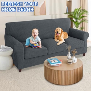 MAXIJIN Slipcover - Stretchy Pet Friendly Couch Cover