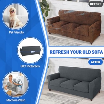 MAXIJIN Slipcover - Stretchy Pet Friendly Couch Cover