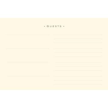 Classic Black Guest Book