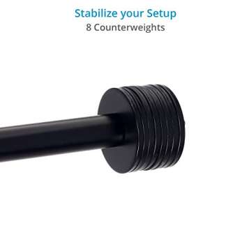 PROAIM Overhead Photo & Video Camera Boom Pole. for Overhead Camera/Tabletop Views. 23 to 40" Telescopic Arm Length. Includes Camera Ball Head & Tripod Mounting Adapter (P-OHBP-01)