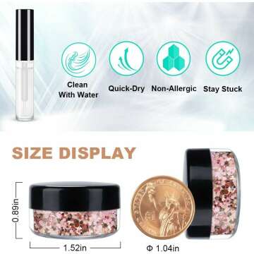 Rose Gold Holographic Glitter for Festive Beauty