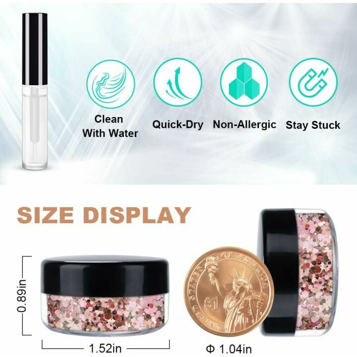 Rose Gold Holographic Glitter for Festive Beauty