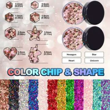 Rose Gold Holographic Glitter for Festive Beauty