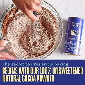 Scharffen Berger 100% Cacao Unsweetened Dark Chocolate Cocoa Powder (6 Ounce, Pack of 6) - Gluten Fr...