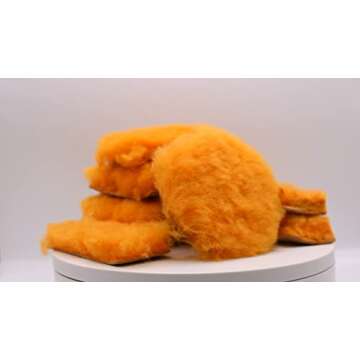 SLC Shearling Wool Buffing Pads for Leatherworking 8 Pack