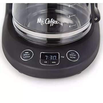 Mr. Coffee 12-Cup Programmable Coffeemaker, Brew Now or Later