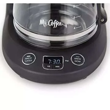 Mr. Coffee 12-Cup Programmable Coffeemaker, Brew Now or Later