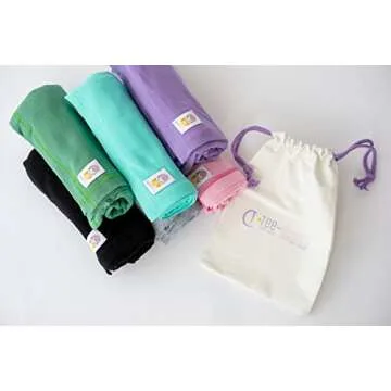 Tee-Owels Mint T-Shirt Towel (Short to Shoulder Size) - Soft, Stretchy, & Lightweight Hair Towel for All Hair Types Reduce Damage, Breakage, & Dryness for a Frizz-Free Curl & Embrace Healthy Hair Care