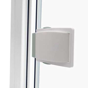 Child Proof Window Sliding Door Lock 2 Grey Packs (Suit for Working Space Over 0.42in and Under 1.18...