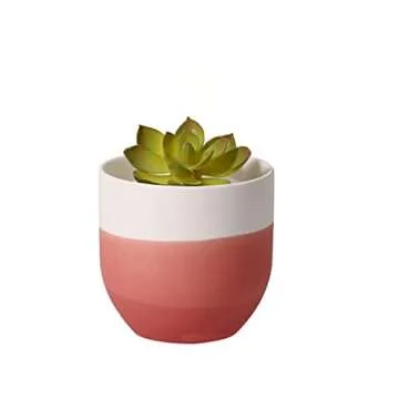 Gradient Matte Ceramic Flower Pot Simple Round Succulent Green Plant Potted Home Decoration Creative Gardening