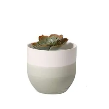 Gradient Matte Ceramic Flower Pot Simple Round Succulent Green Plant Potted Home Decoration Creative Gardening